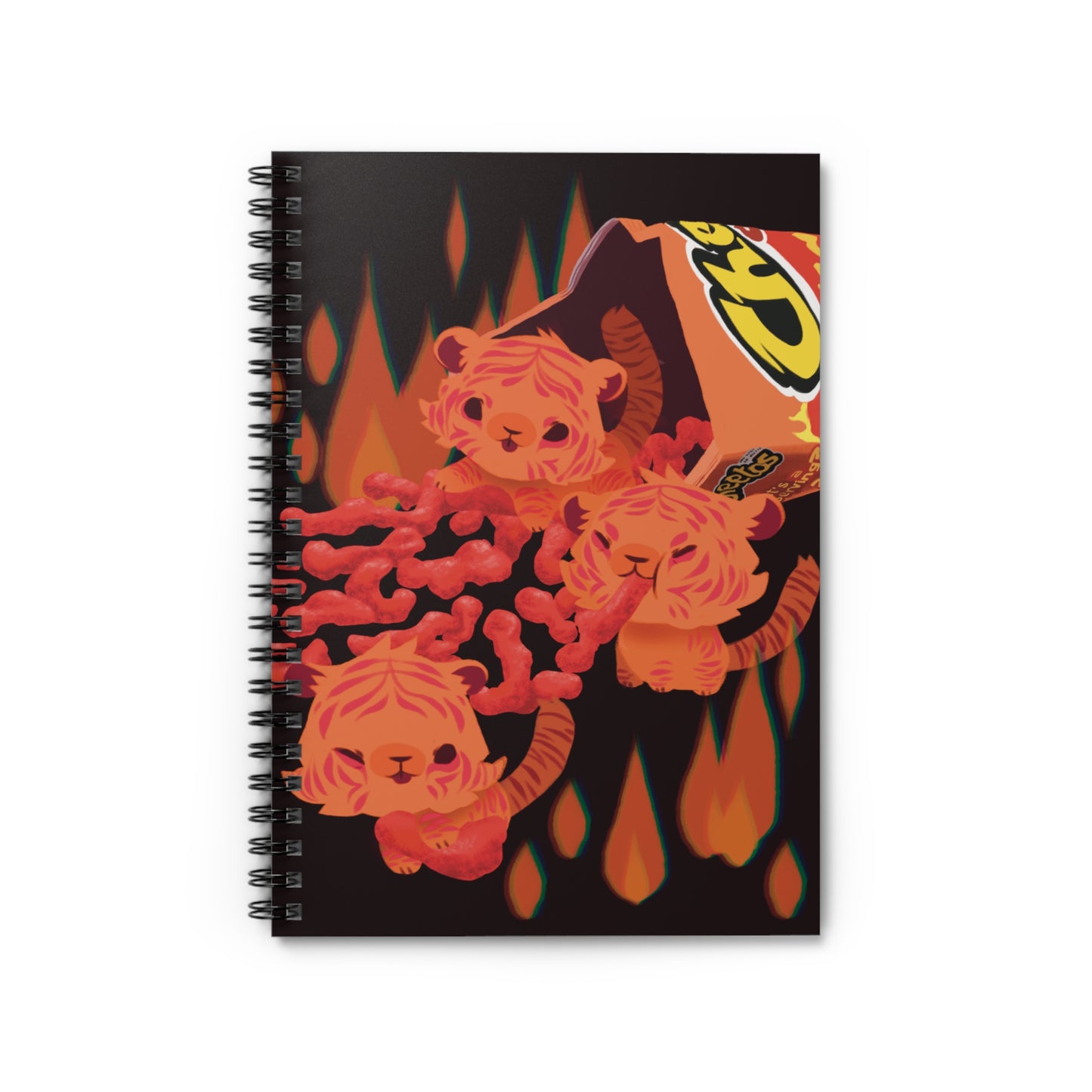 Hot Chip Tiger Spiral Notebook