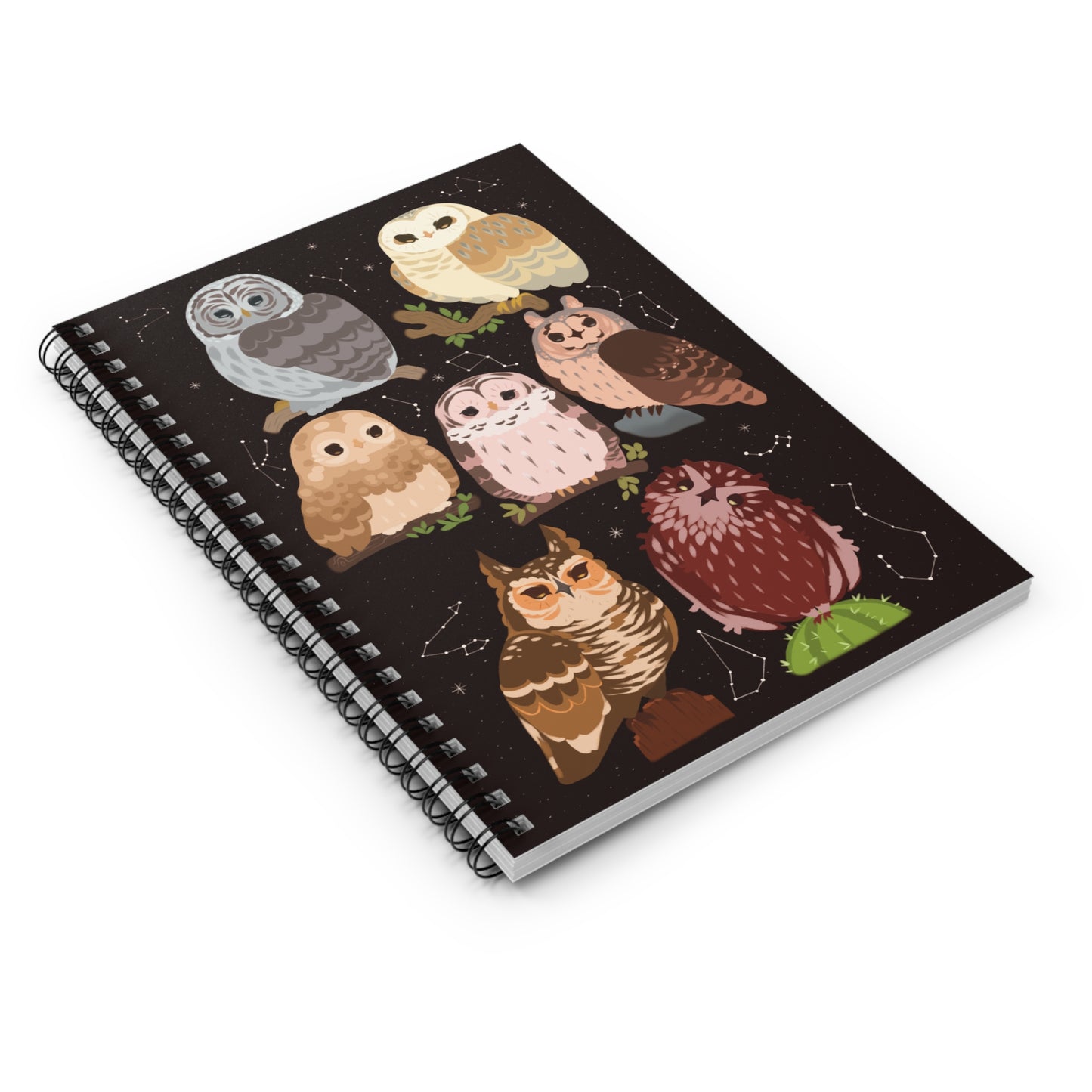 Owls of North America Spiral Notebook