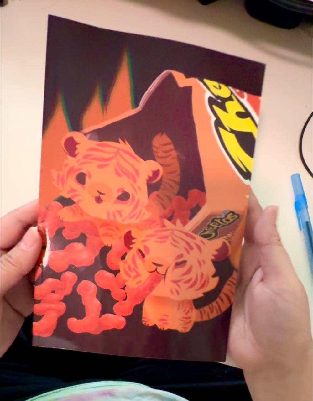 Hot Chip Tiger Paperback Notebook