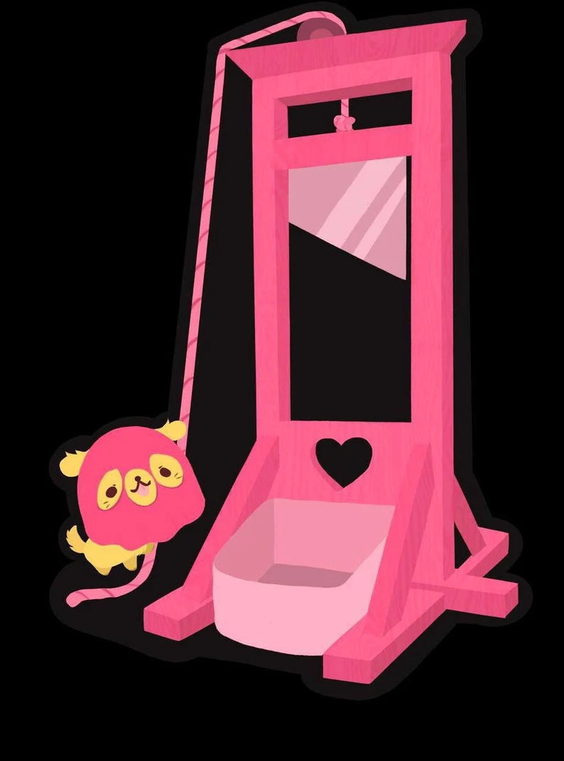 Puppy Guillotine Poster Print