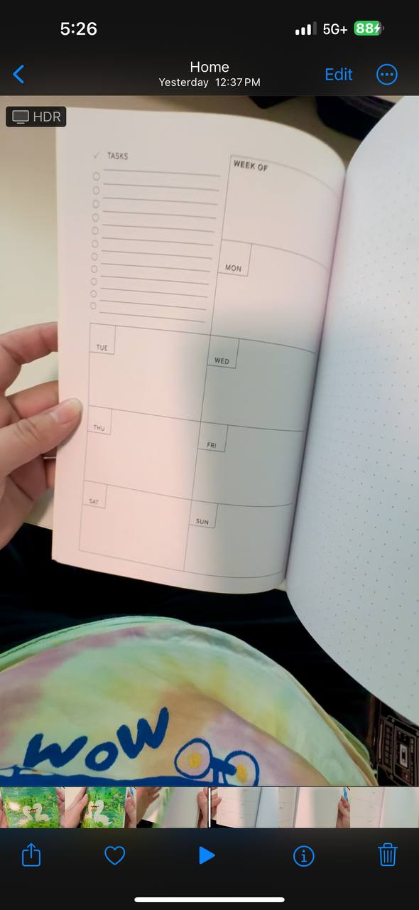 Swan Family Planner Notebook