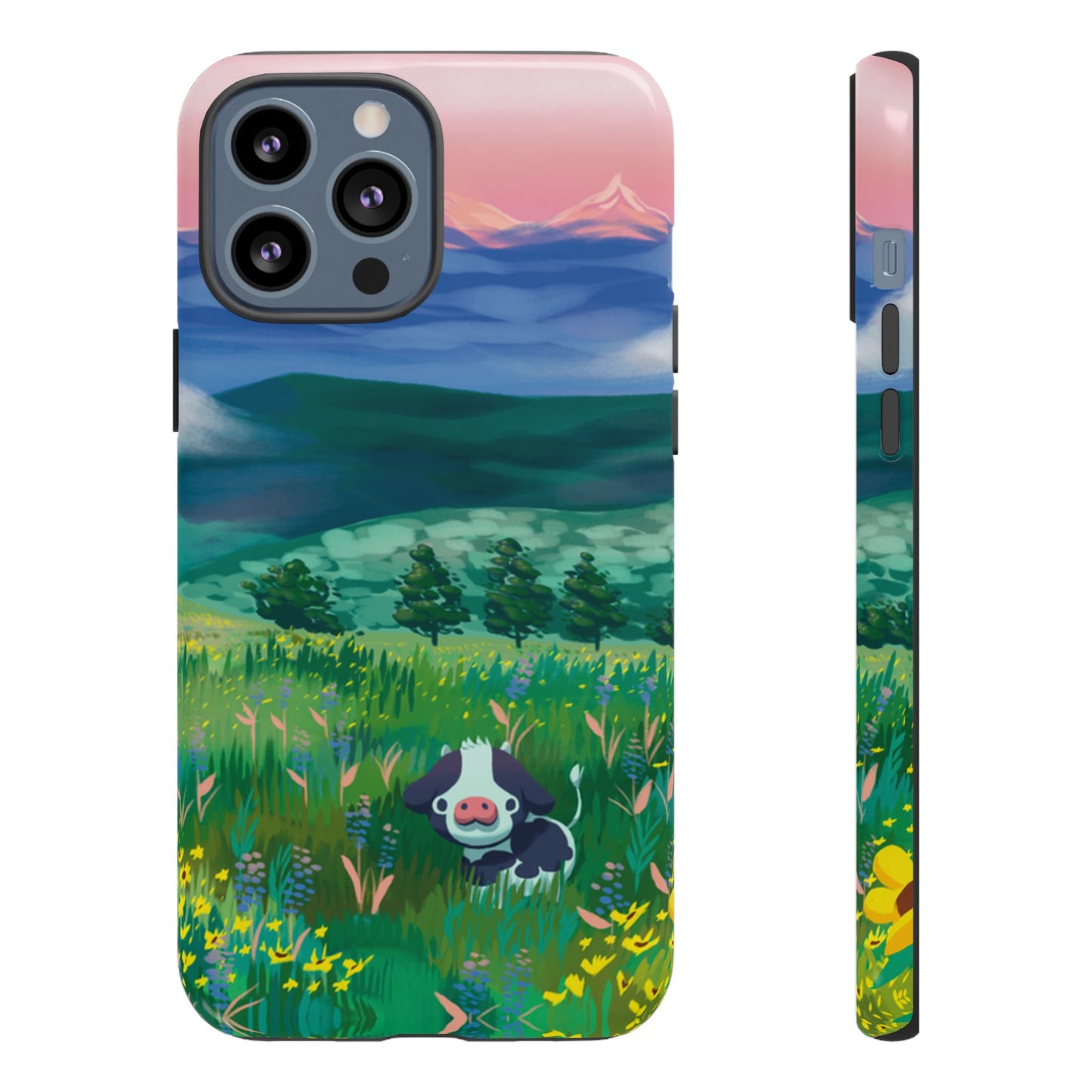 Sunset Cow Phone Case