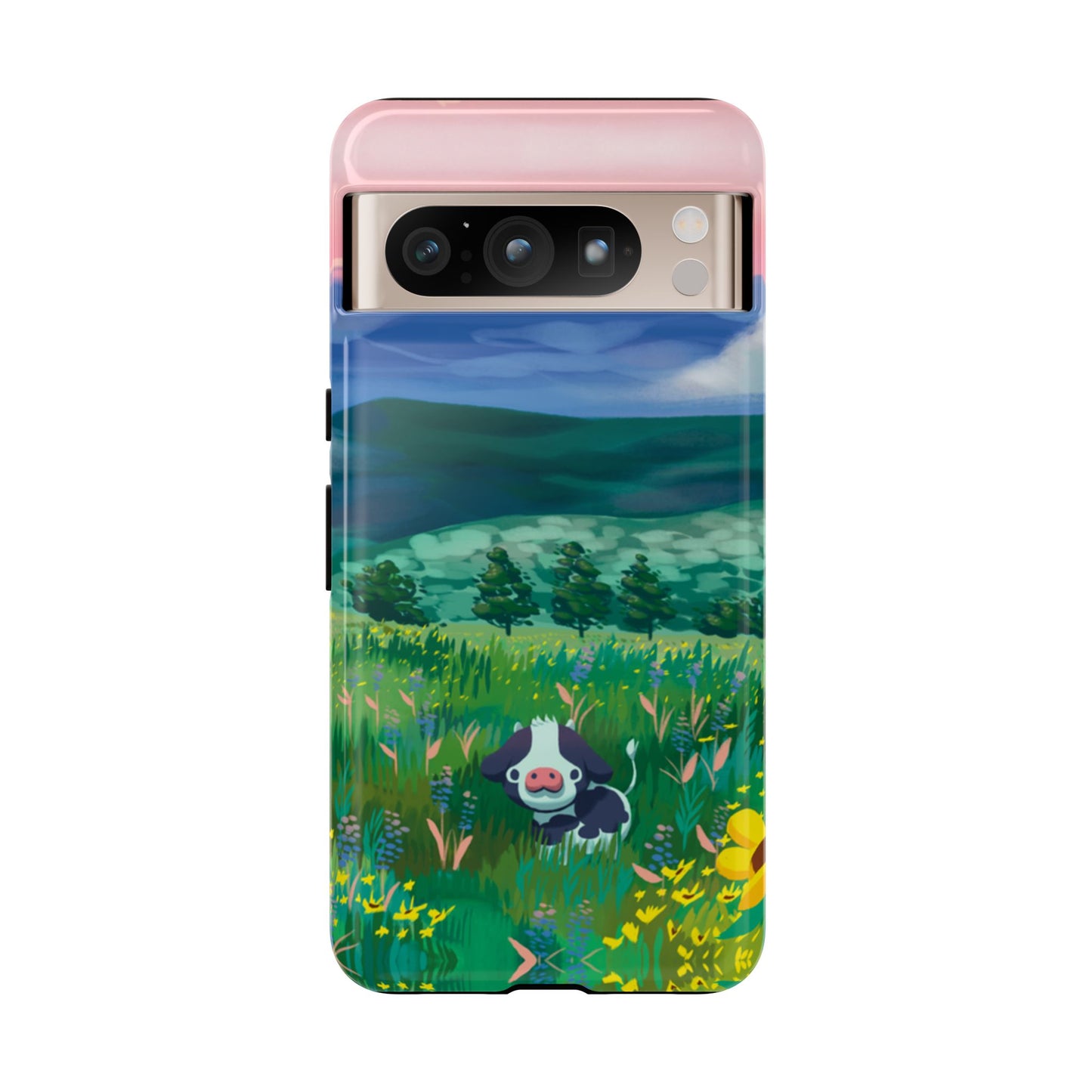 Sunset Cow Phone Case