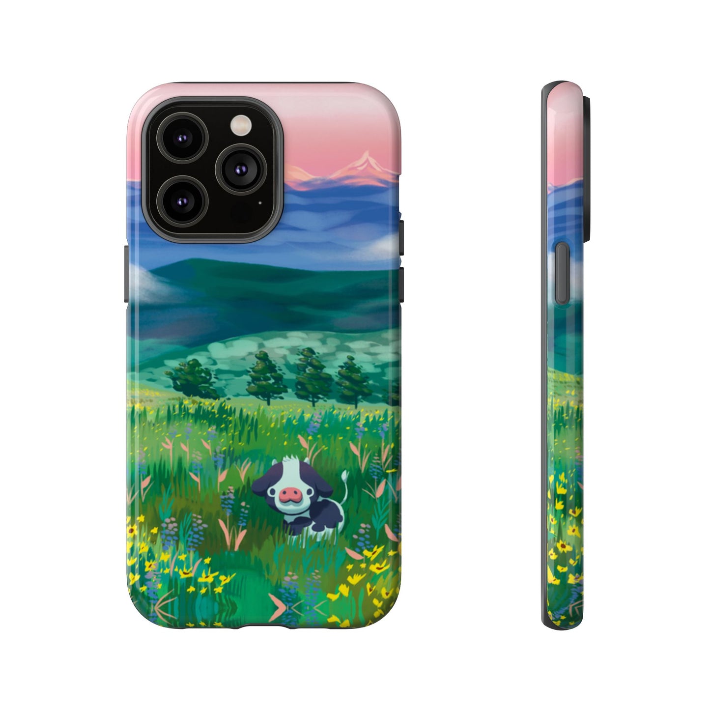 Sunset Cow Phone Case