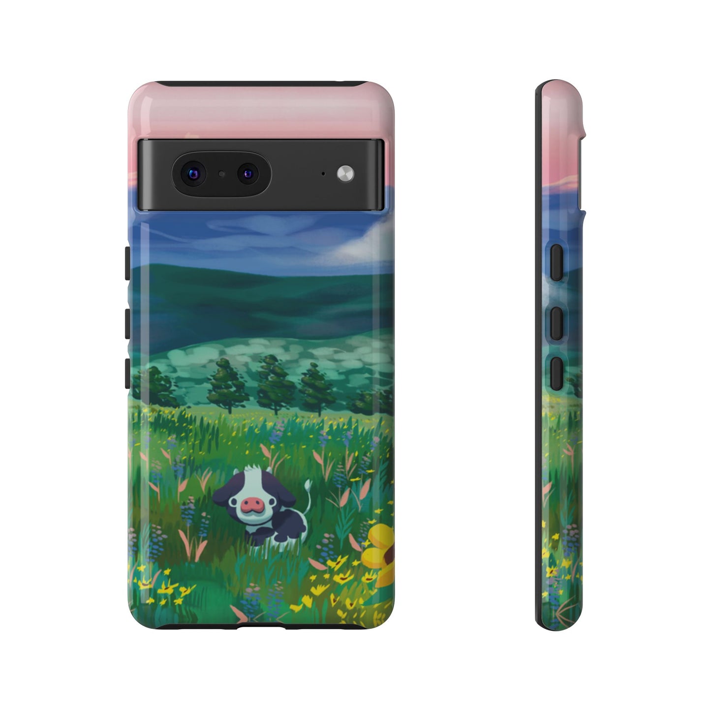 Sunset Cow Phone Case