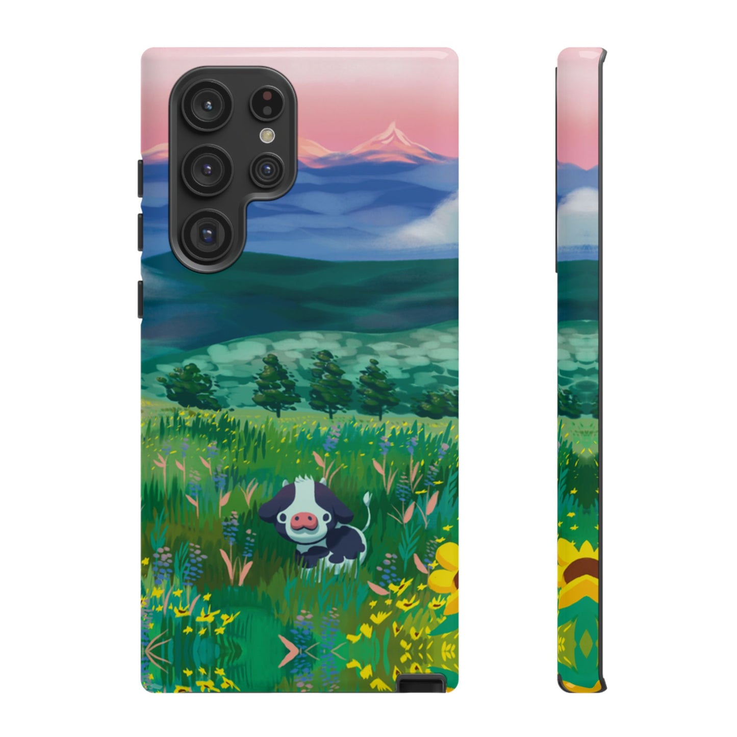 Sunset Cow Phone Case