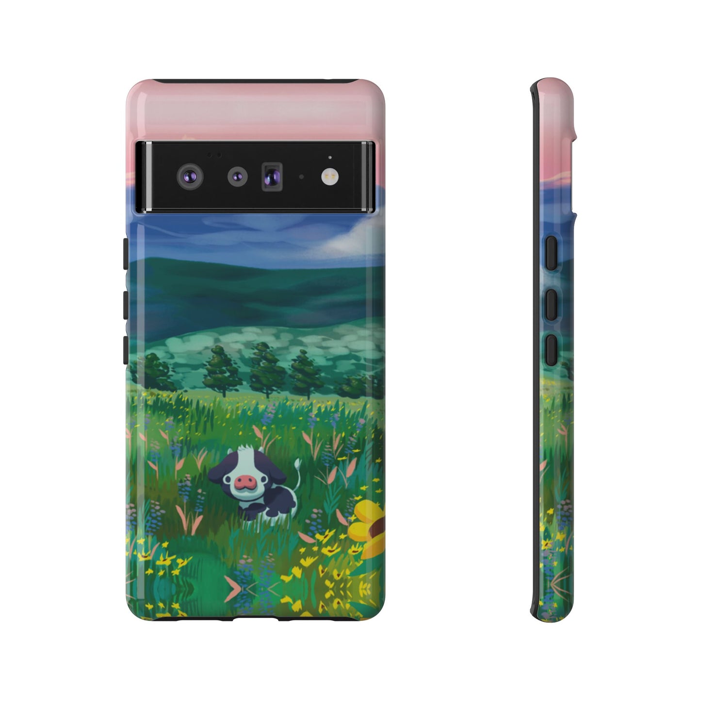 Sunset Cow Phone Case