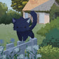 Cat Cottage Poster Print