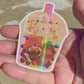 Red Panda Boba Sticker